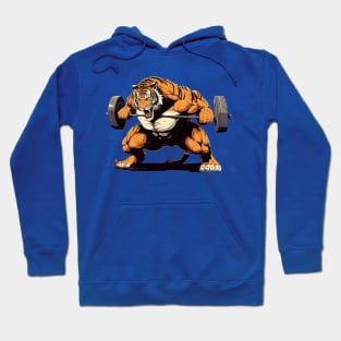 tiger lifting weight Hoodie